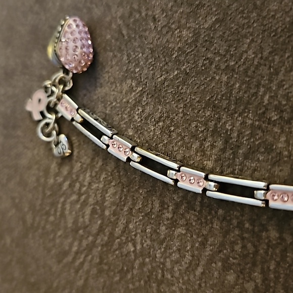 BRIGHTON Silver Plated Power of the Pink Breast Cancer Awareness Bracelet - Picture 8 of 10